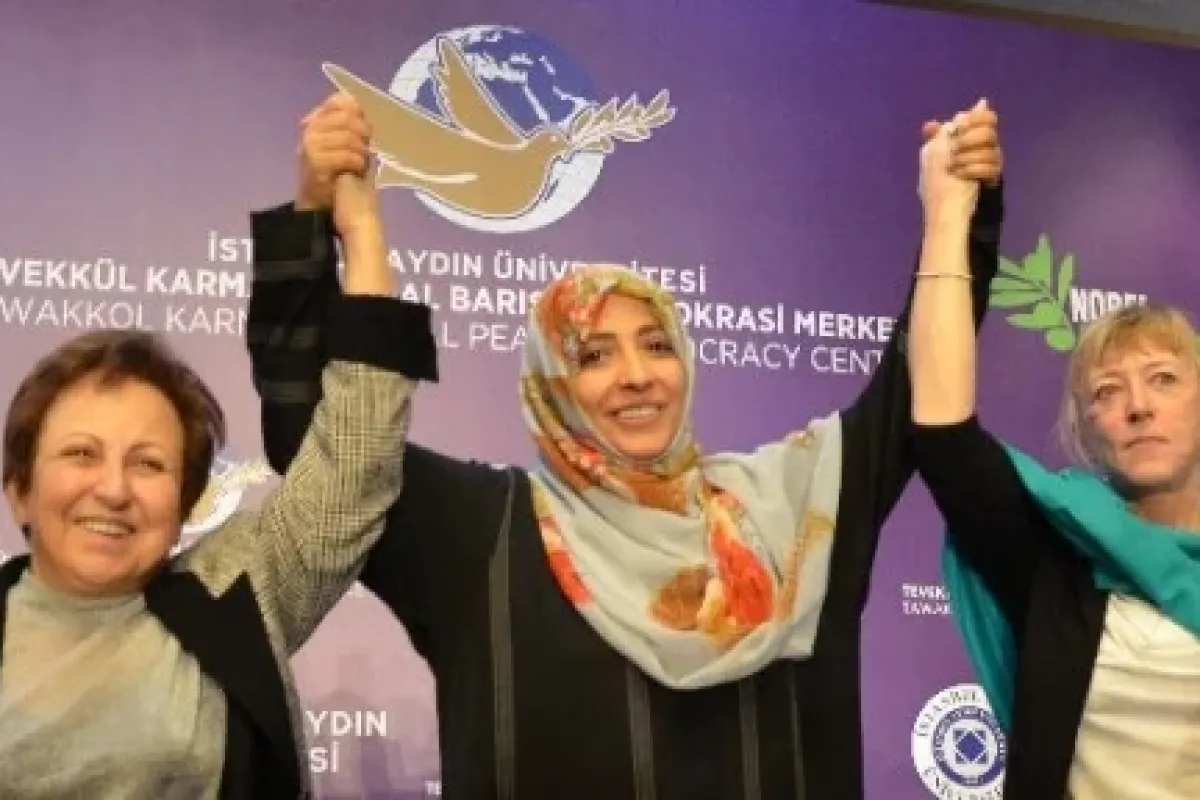 Nobel ödüllü aktivistler kadınlar için harekete geçti
