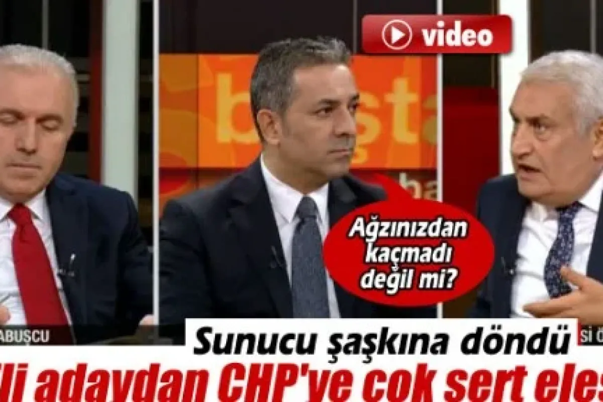 CHP’yi öyle bir eleştirdi ki sunucu bile şaşırdı