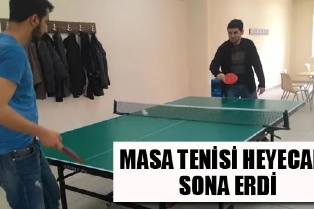 Masa Tenisi Heyecanı Sona Erdi