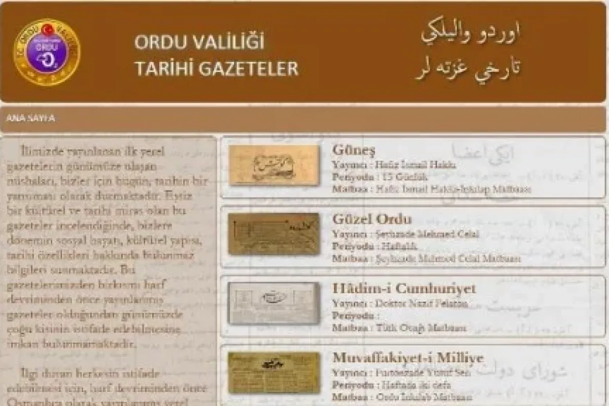 Osmanlıca gazeteler gün yüzüne çıktı