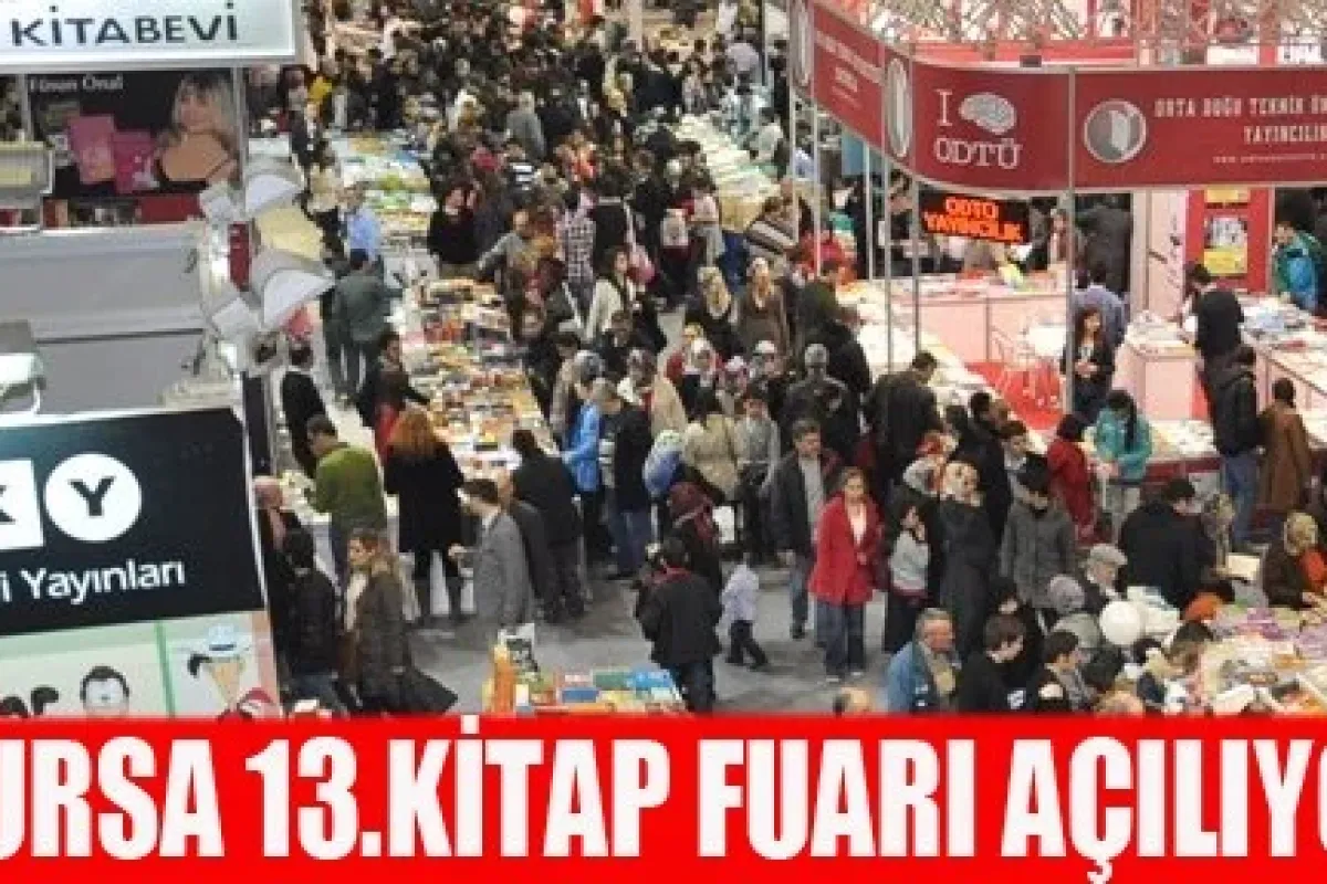 Bursa 13. Kitap Fuarı kapılarını açıyor