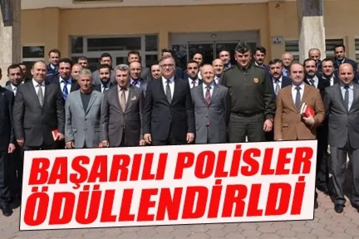 İnegöl'de başarılı polisler ödüllendirildi