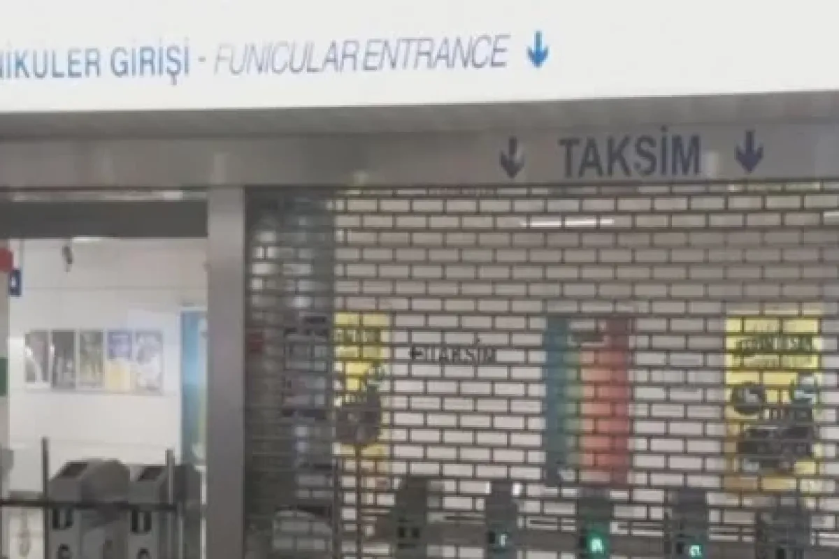 Taksim-Kabataş füniküler hattı’nda seferler yapılamıyor