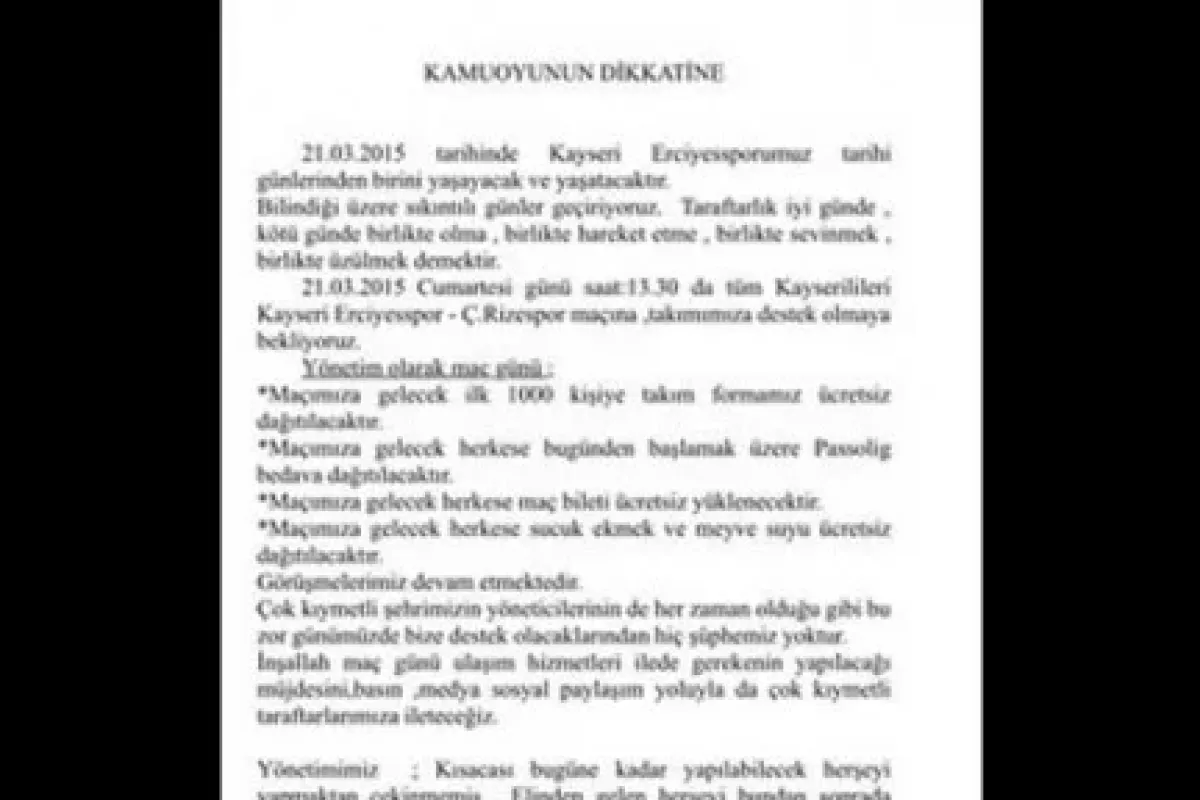 Maça gelene sucuk ekmek