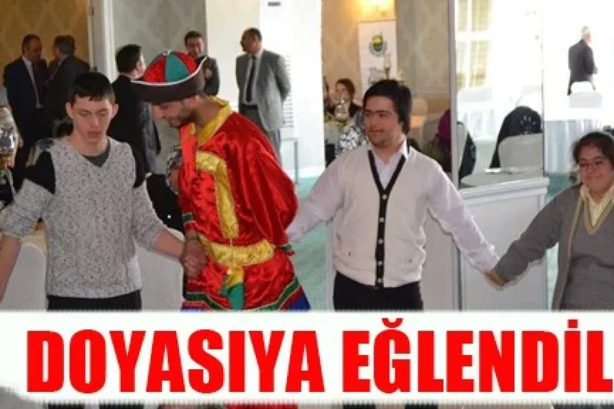 Down sendromlu çocuklar doyasıya eğlendi