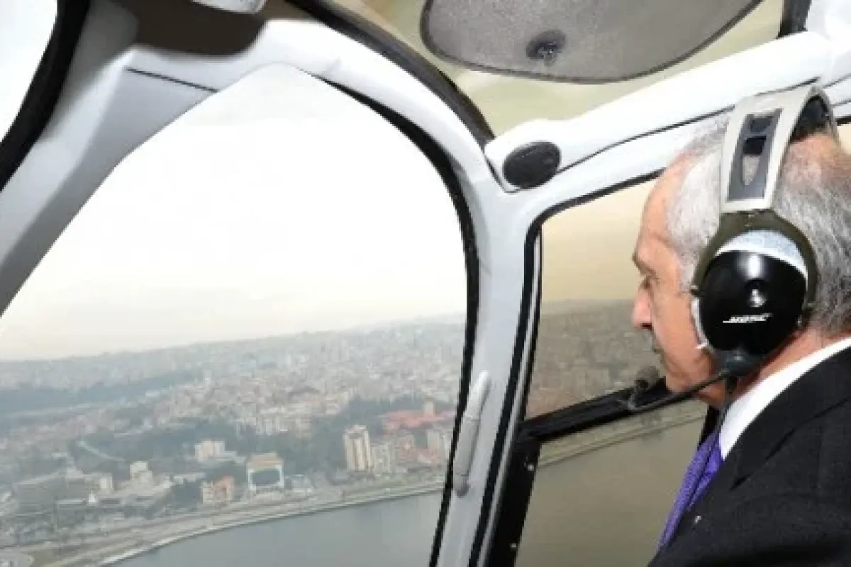 Havadan İzmir’i izledi
