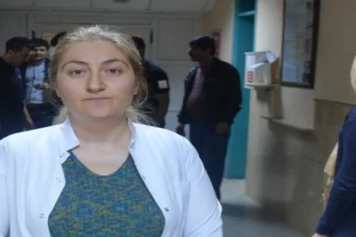Kadın doktora darp !