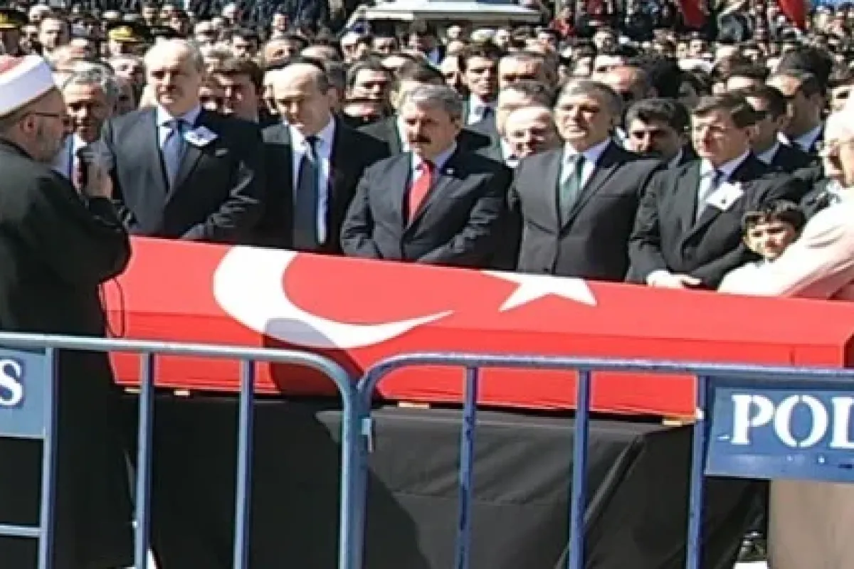 Şehit savcıya veda