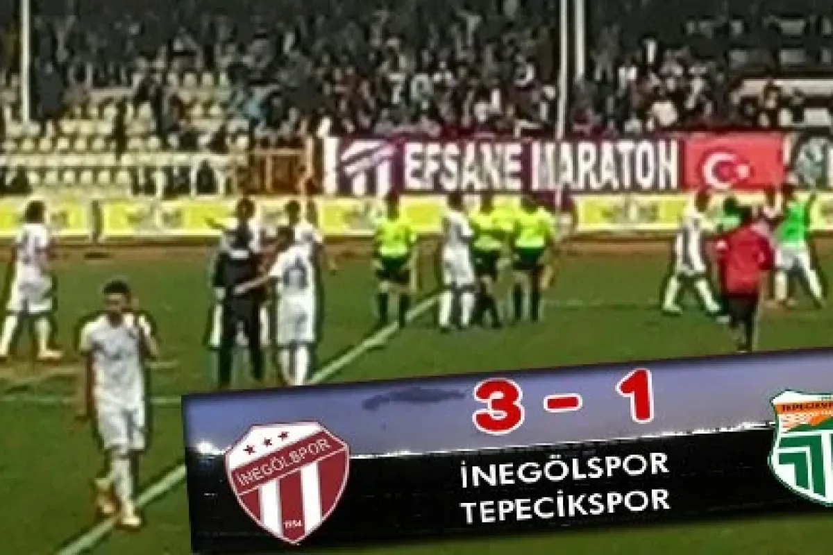 İnegölspor : 3 - Tepecikspor : 1