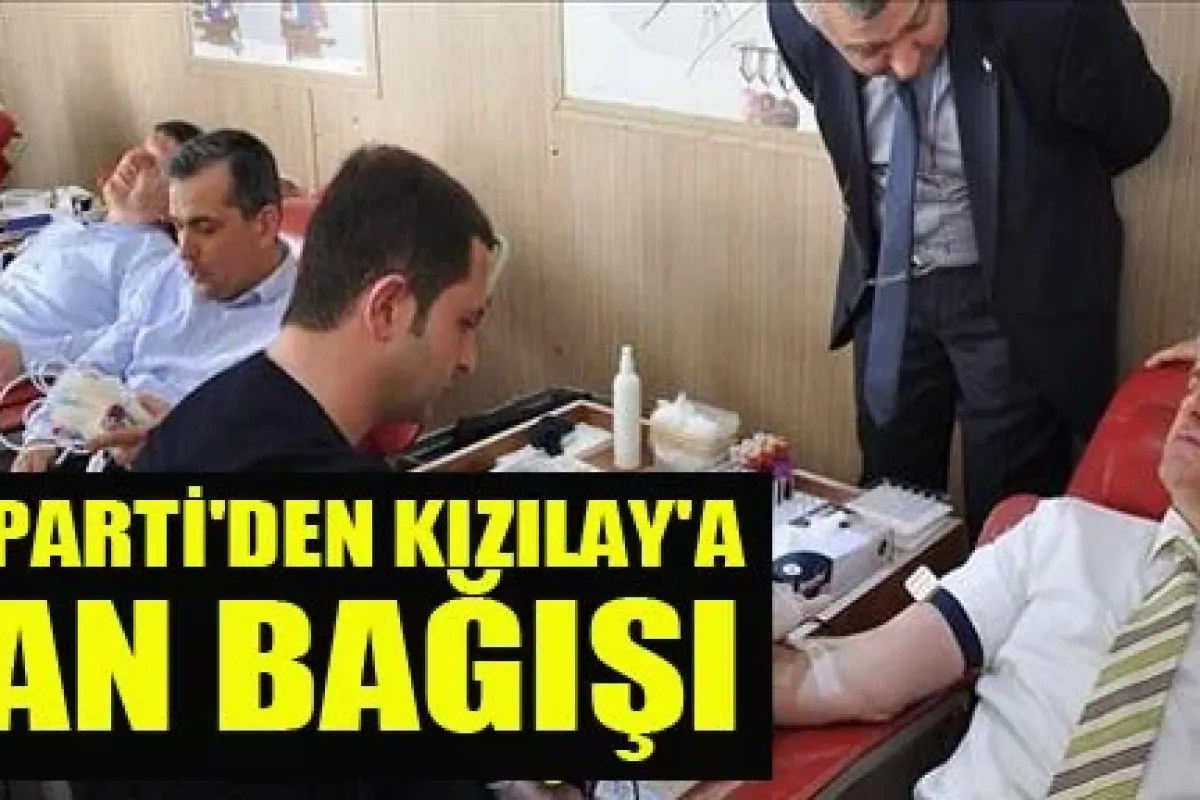 Ak Parti'den Kızılay'a Kan Bağışı