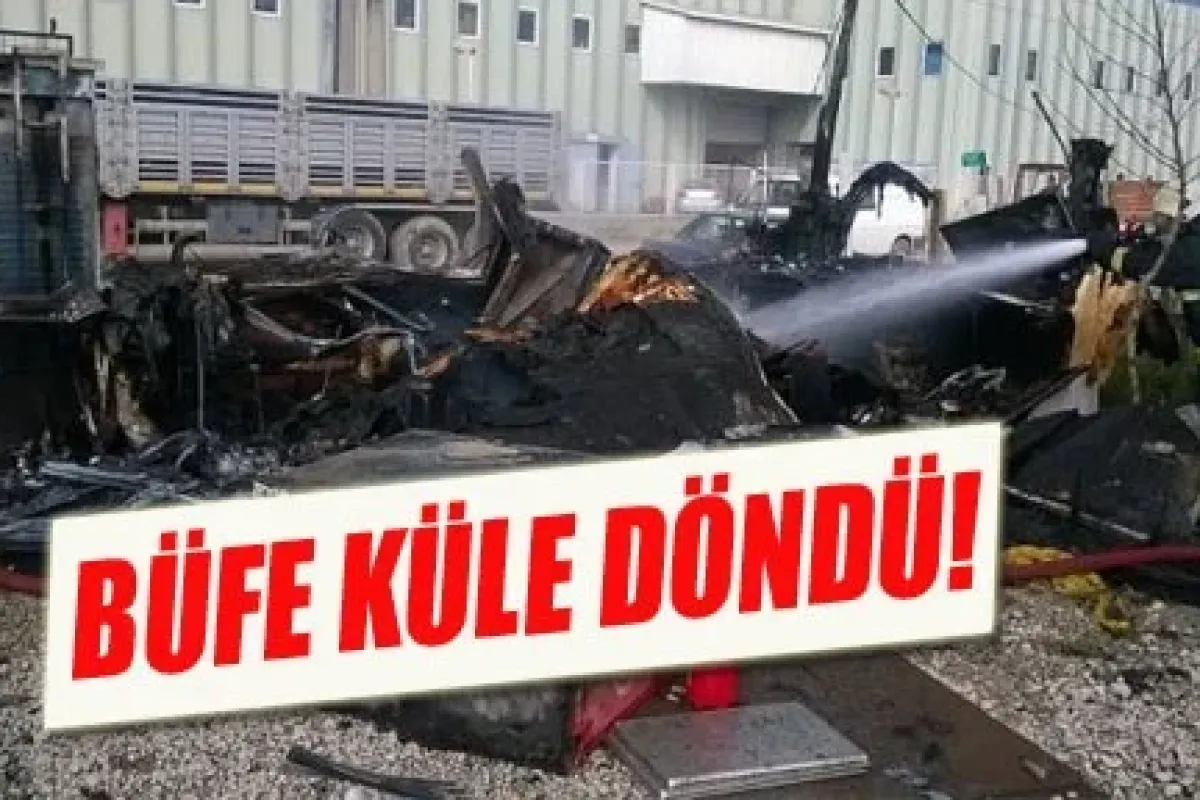 OSB'deki yangında büfe küle döndü