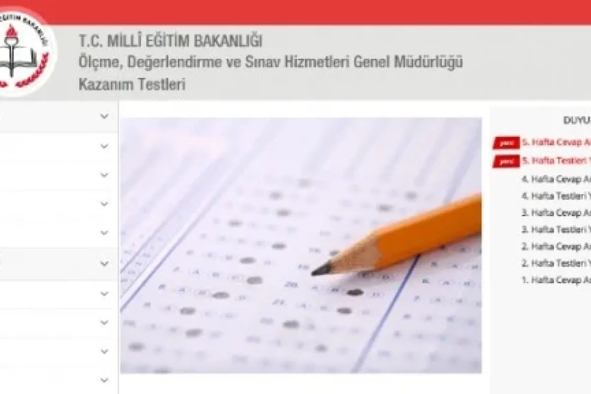 TEOG kazanım testlerine rekor ilgi