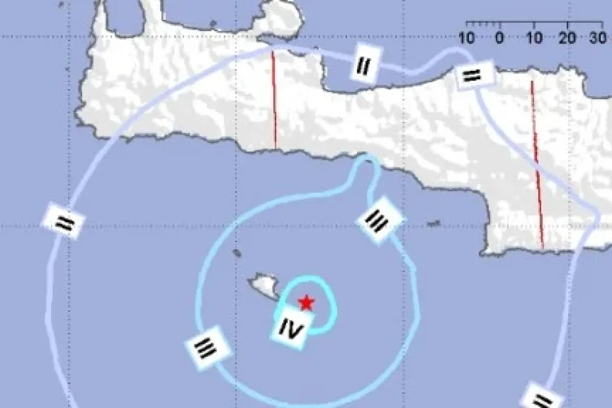 Girit açıklarında deprem