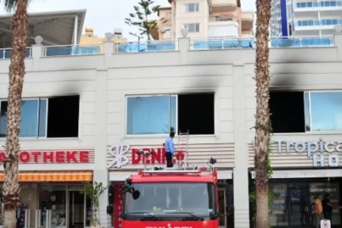 Antalya’da korkutan otel yangını
