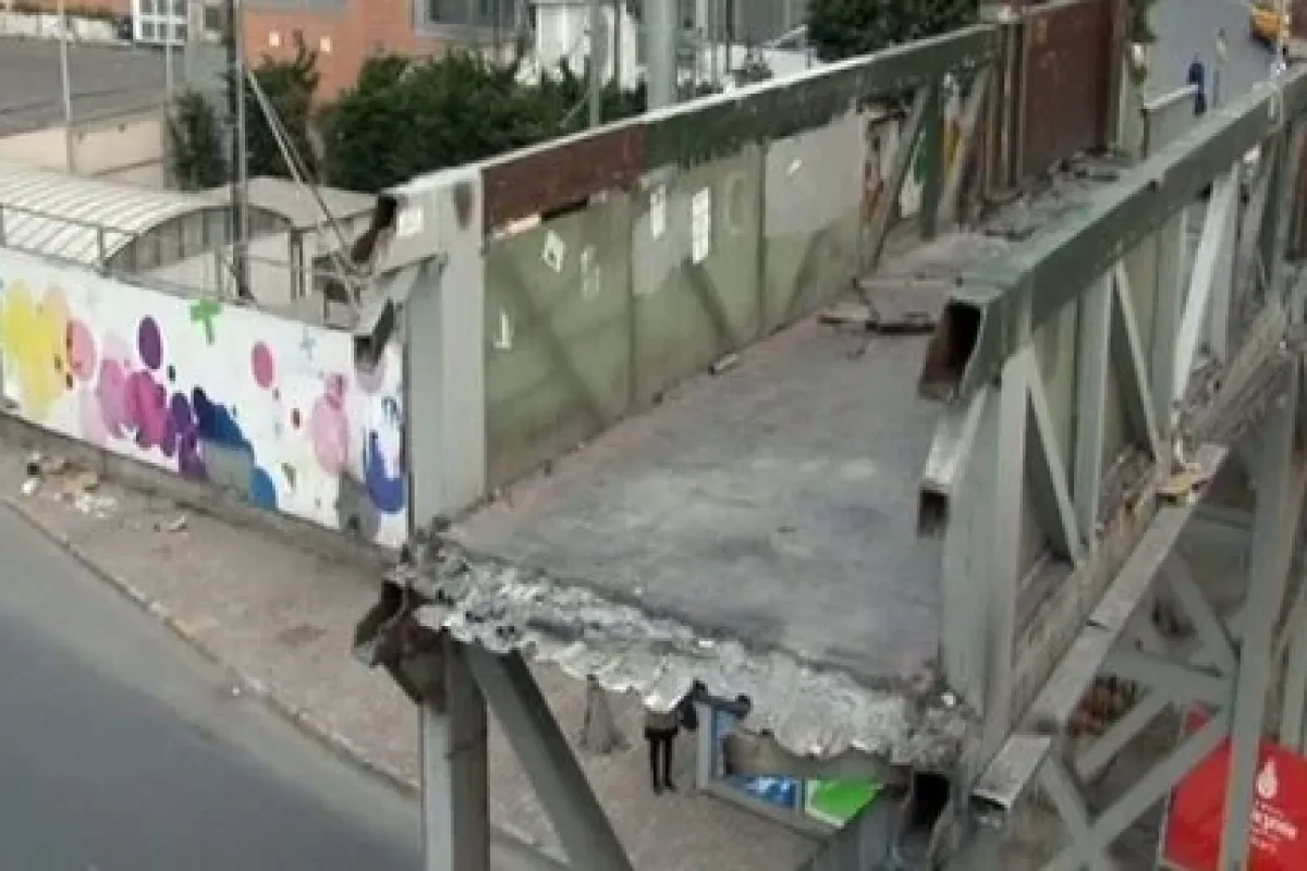 Bahçelievler üst geçidi tamemen kaldırıldı