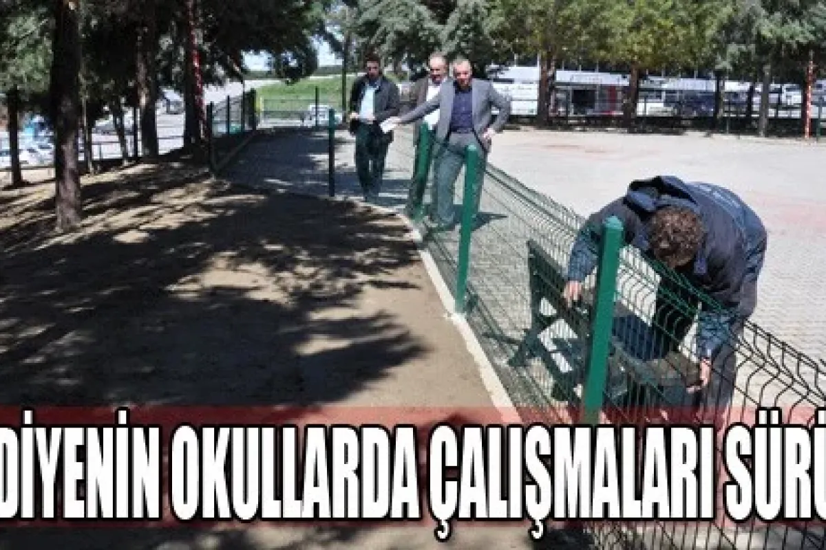 Belediyenin Okullarda Çalışmaları Sürüyor