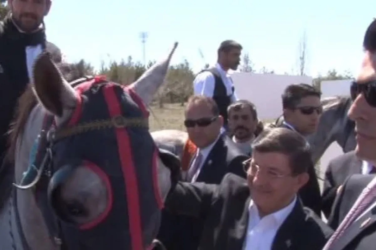 Davutoğlu’na ciritli karşılama