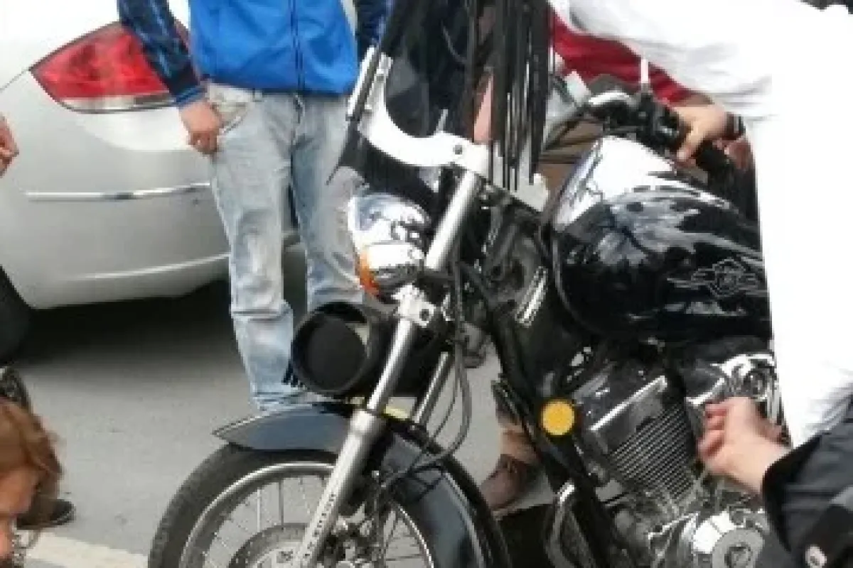 Küçükçemece’de motosiklet kazası