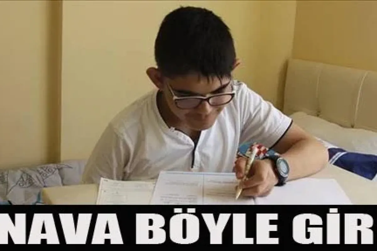 Sınava Böyle Girdi
