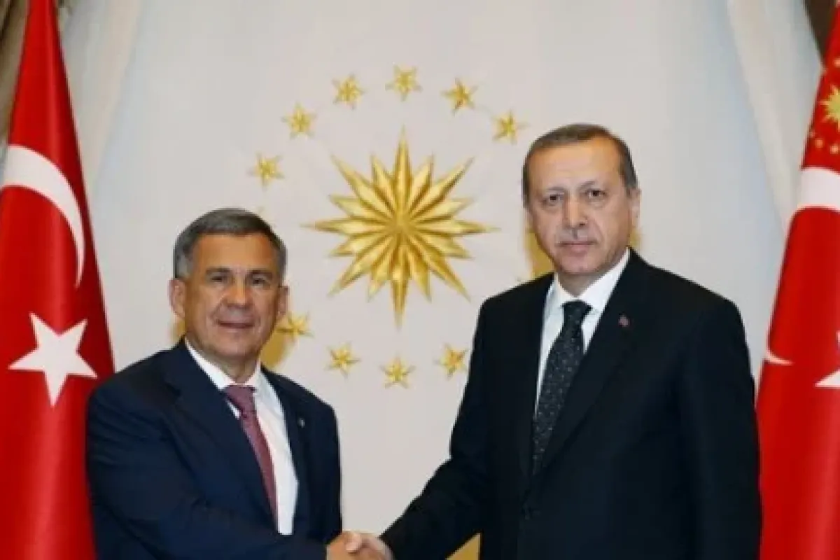 Erdoğan, Tataristan Cumhurbaşkanı’nı kabul etti