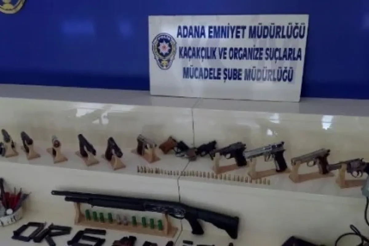 Adana’da kaçak silah operasyonu !