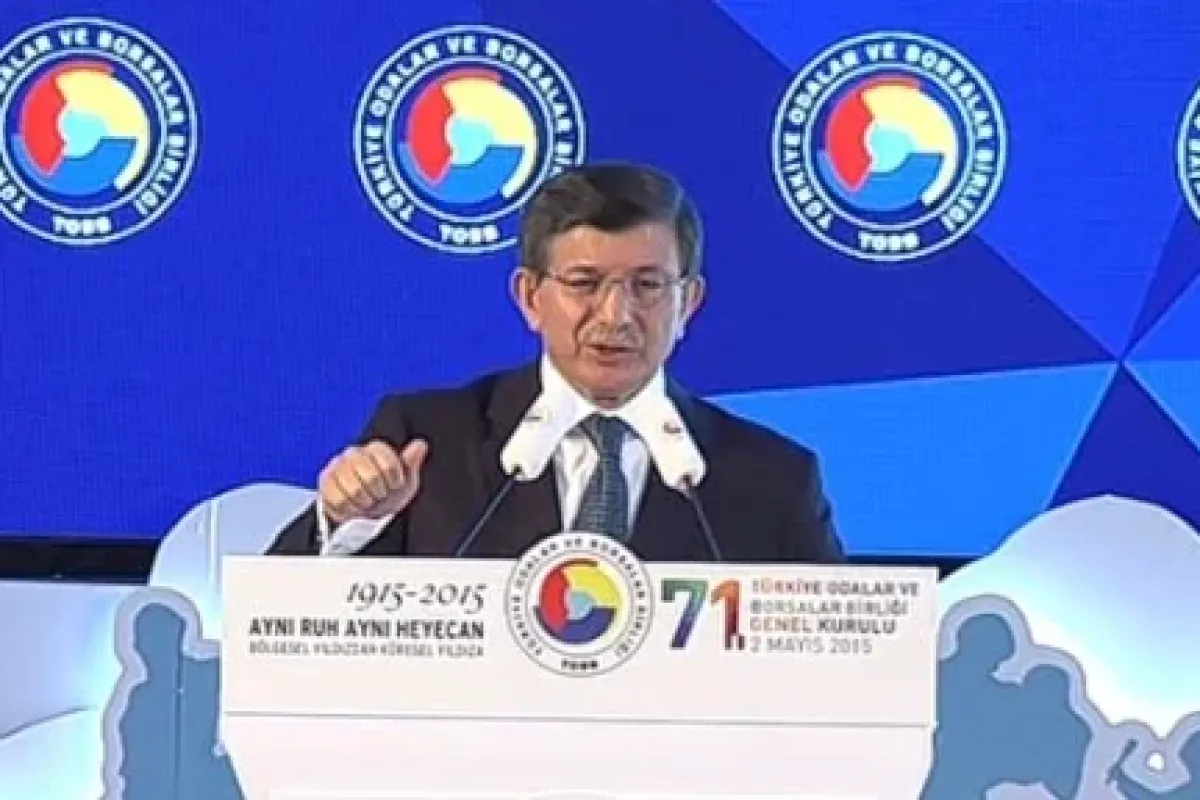 Davutoğlu TOBB’de konuştu