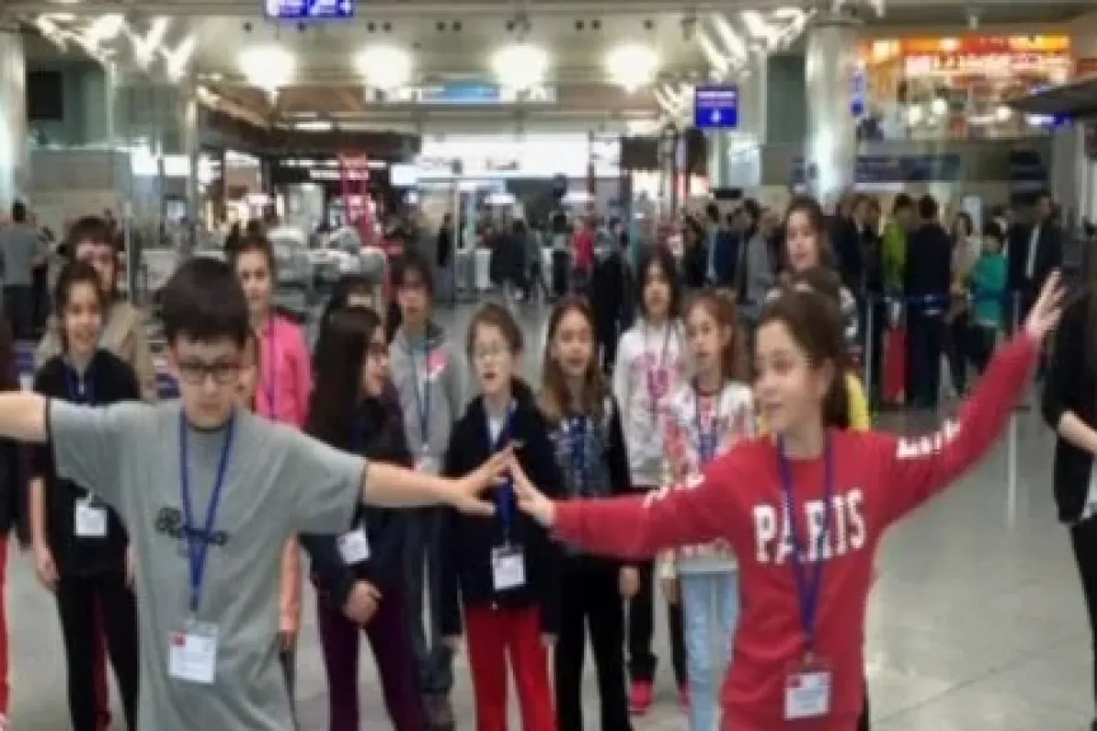 Festivalin provası havalimanında yapıldı