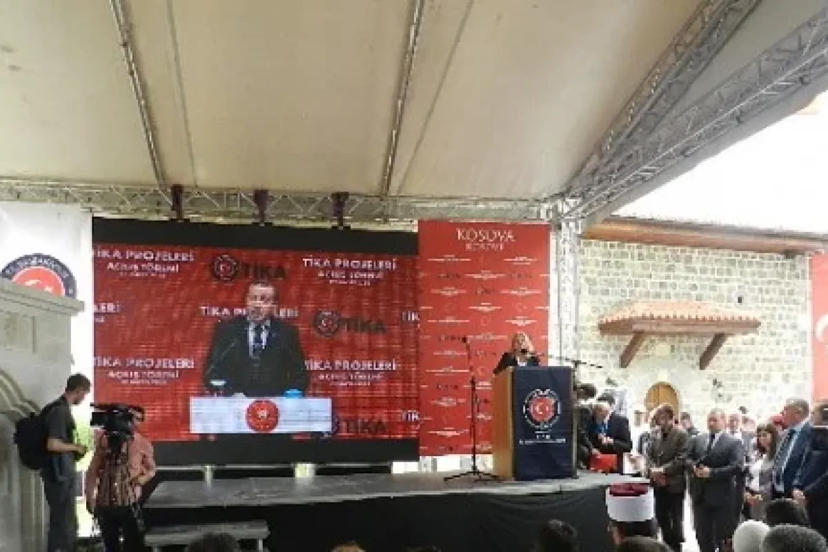 Cumhurbaşkanı o caminin açılışına canlı bağlantı ile katıldı