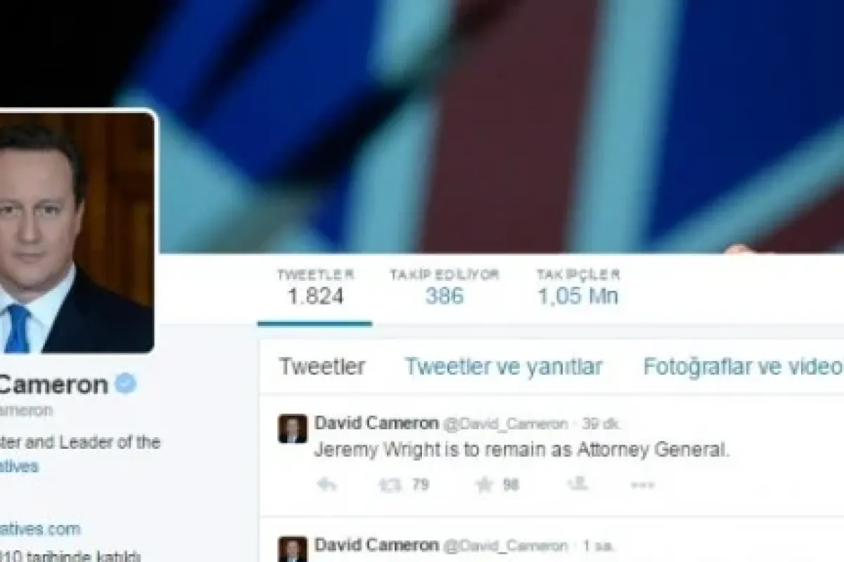 İngiltere Başbakanı yeni kabineyi Twitter’dan duyurdu