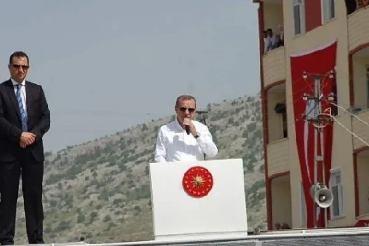 Erdoğan şampiyon ilçede konuştu