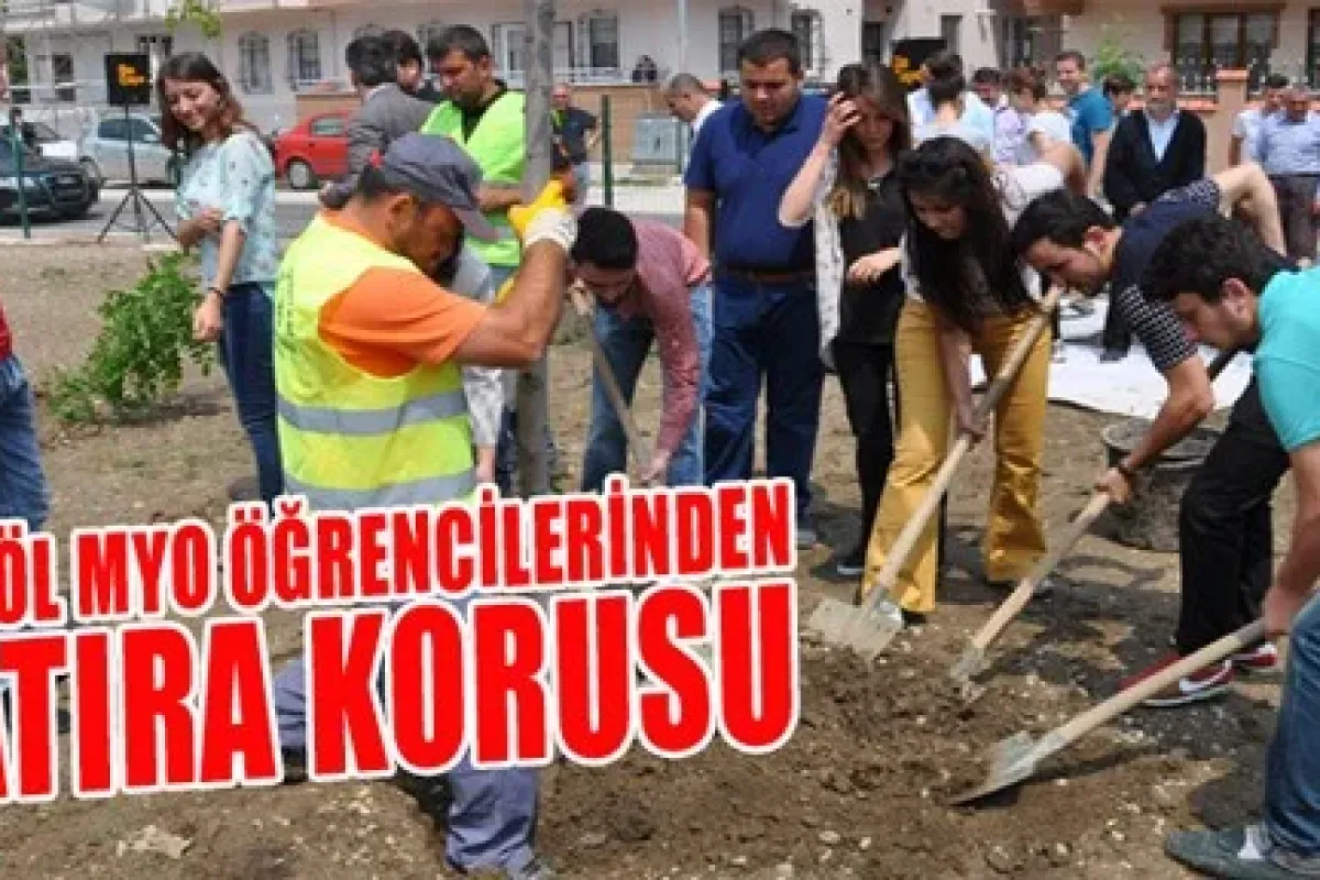 İnegöl MYO Öğrencilerinden Hatıra Korusu