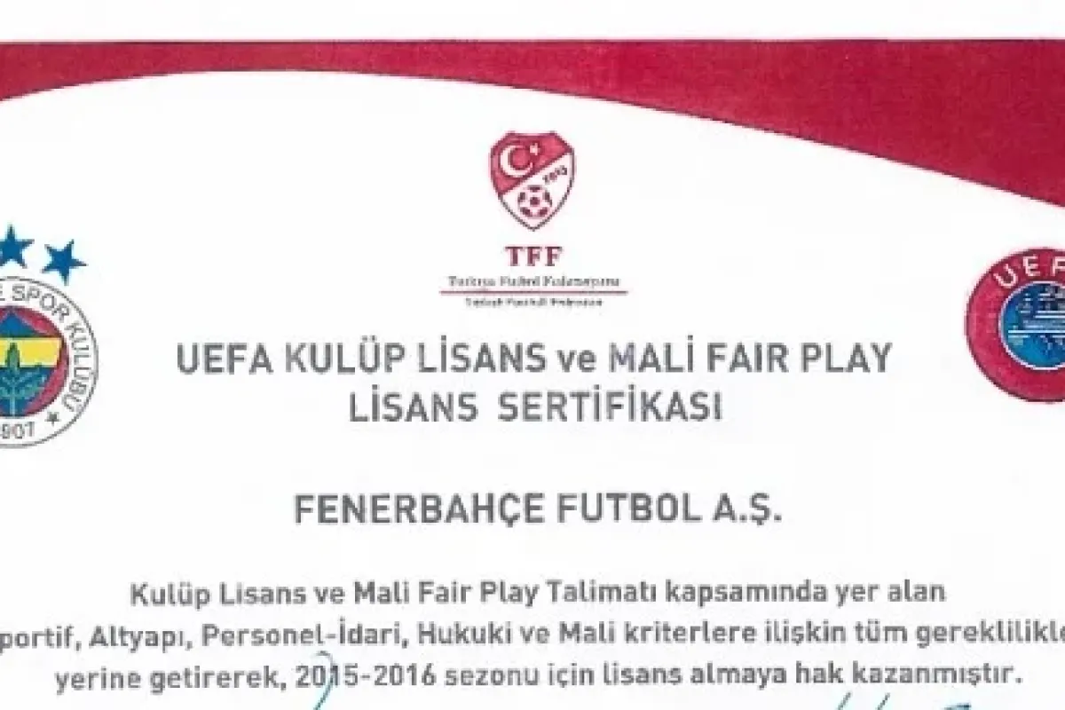 Fenerbahçe UEFA lisansını aldı