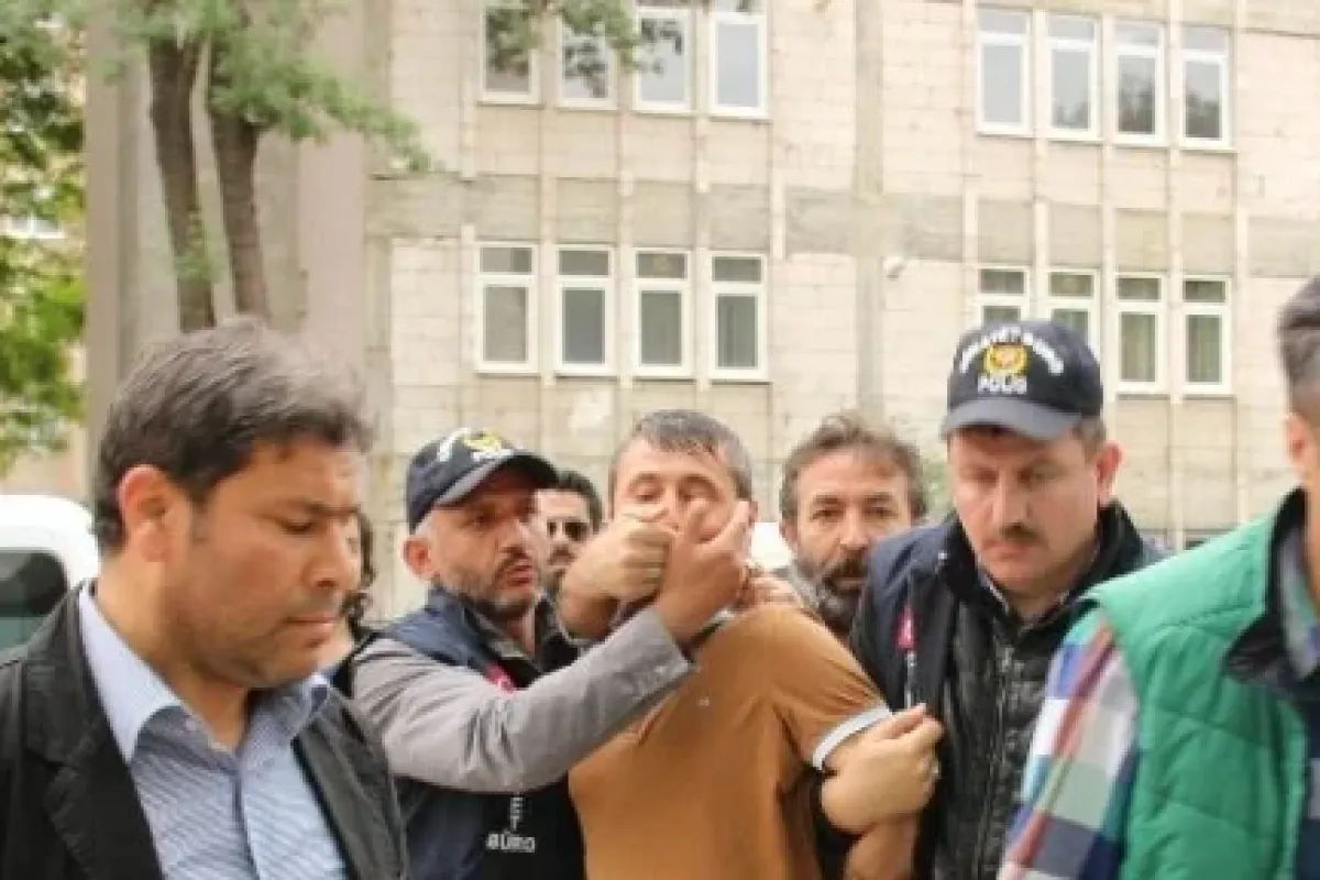 Katil zanlısı adliyede
