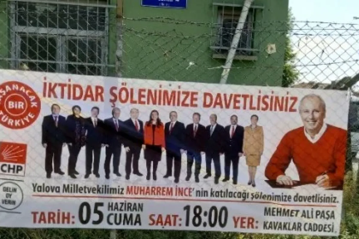Muharrem İnce’nin pankartları çalındı