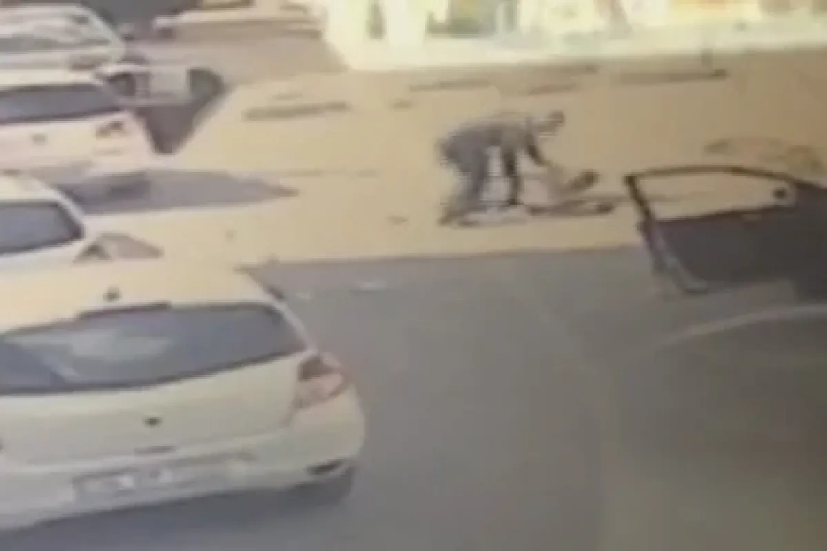 Gaspçılar şahsı böyle sürükledi