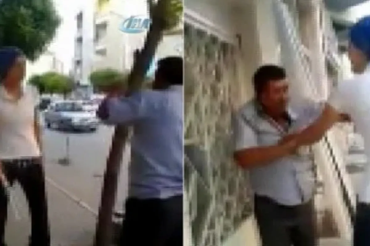İnternet alemi bu dayağı konuşuyor