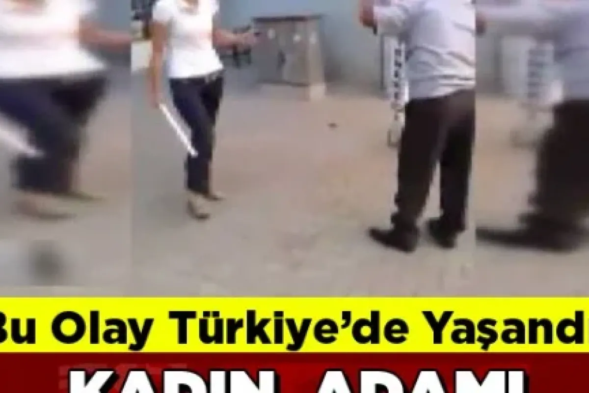 Erkeğe şiddet amatör kamerada