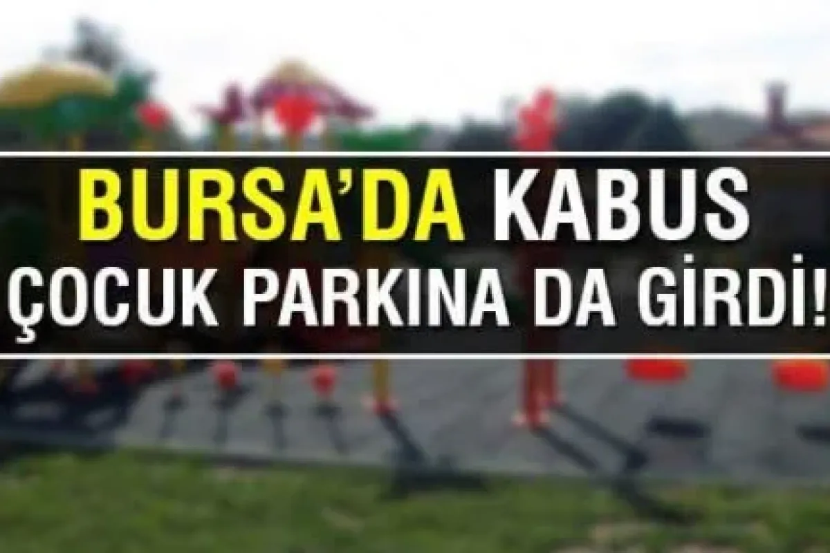 Kabus bursada çokcuk parkında ortaya çıktı!