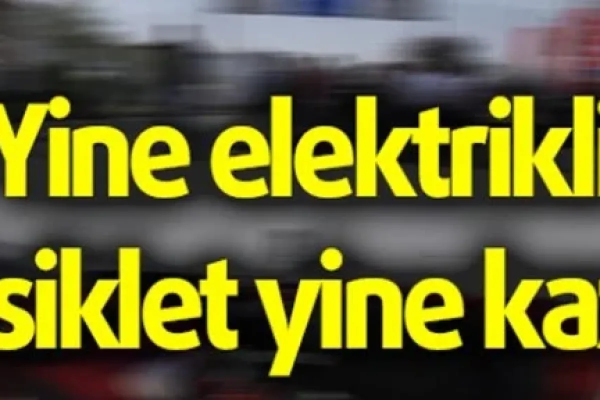 Yine Elektrikli Bisiklet Yine Kaza: 1 Yaralı