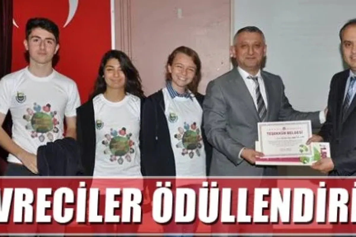 Çevreciler ödüllendirildi