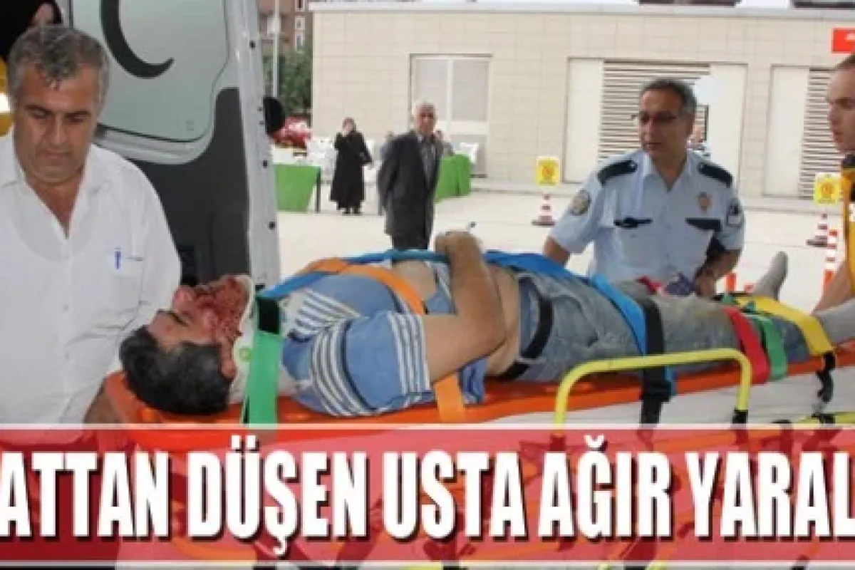 İnegöl'de inşaattan düşen usta ağır yaralı!