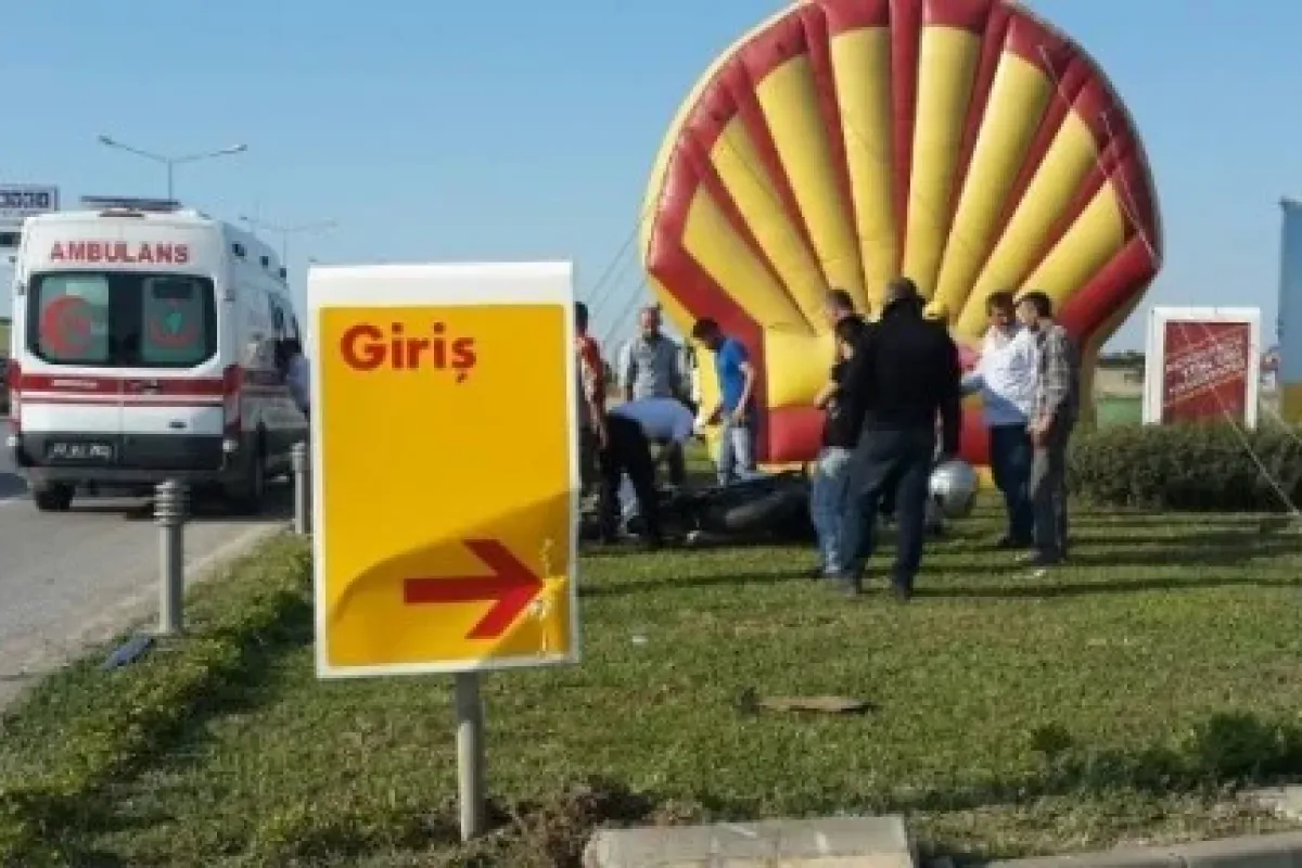 Benzinliğin reklam balonu hayat kurtardı