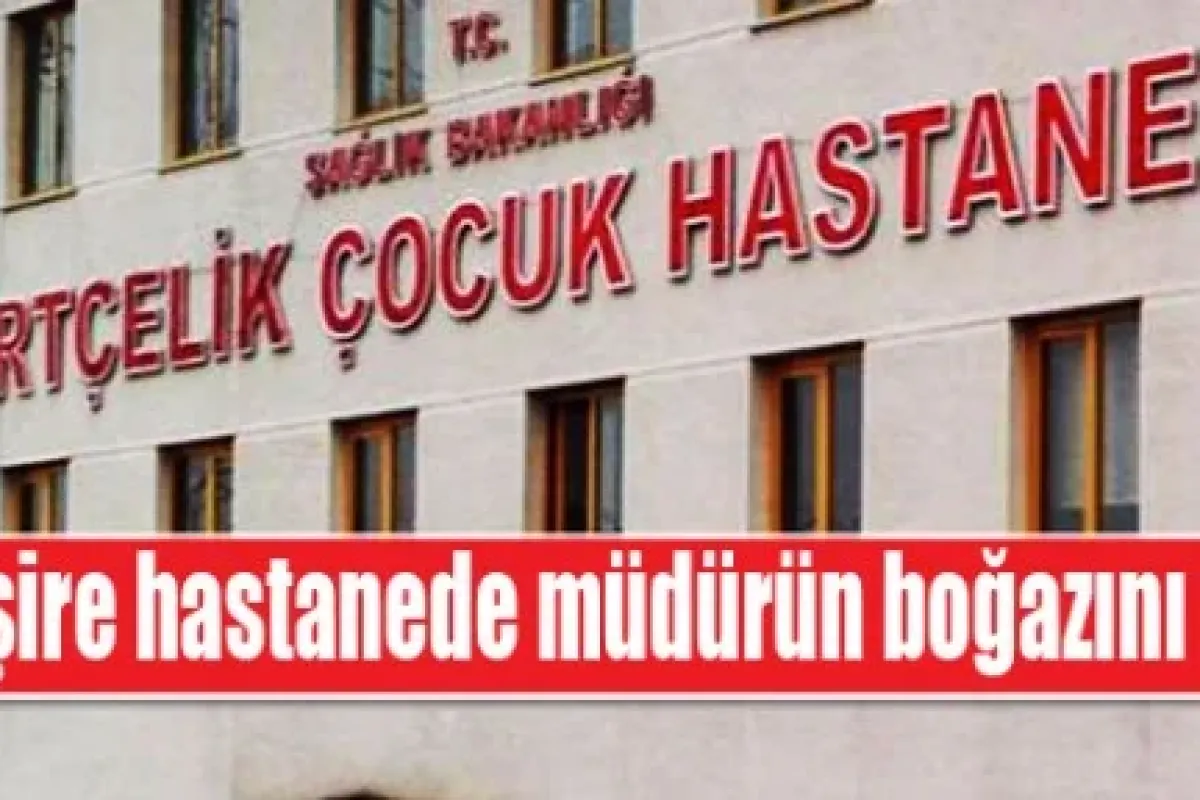 Hemşire hastanede müdürün boğazını kesti