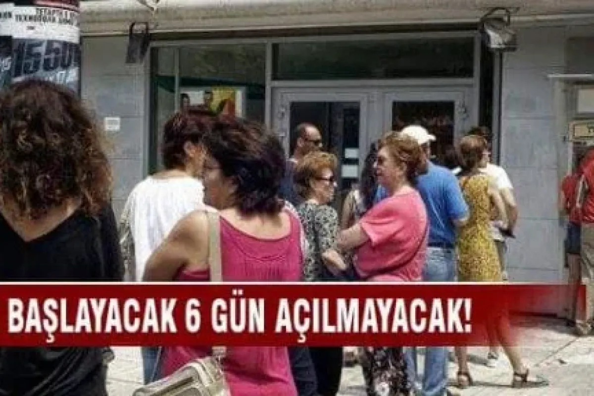 Dikkat bankalar açılmayacak!