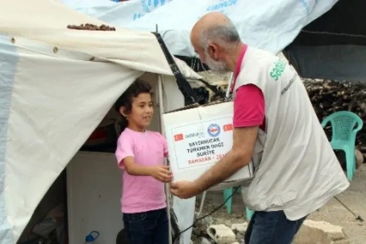 Bayırbucak Türkmenleri’ne gıda yardımı