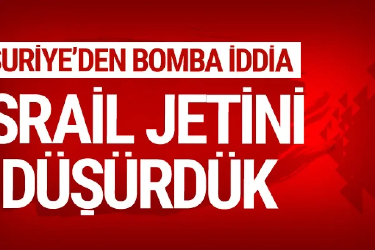 Flaş açıklama: İsrail jetini düşürdük