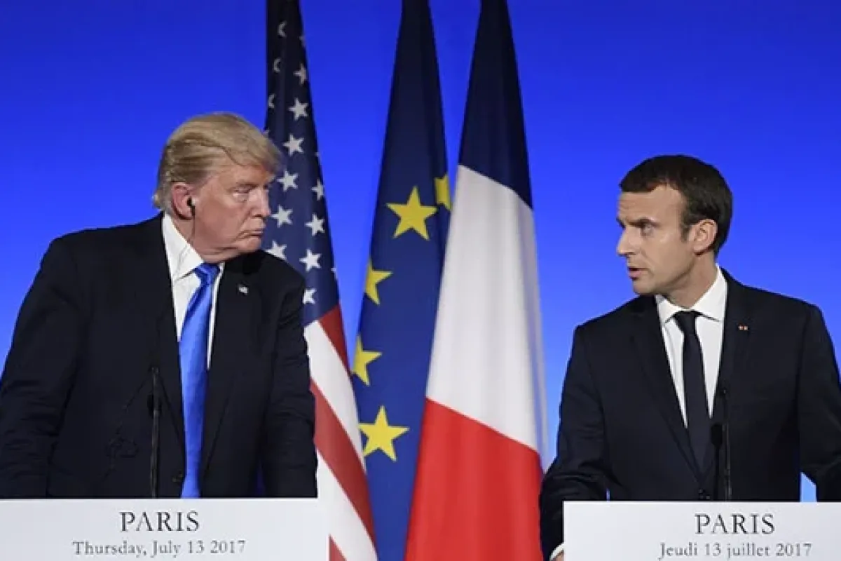 Macron ve Trump Suriye’yi görüştü