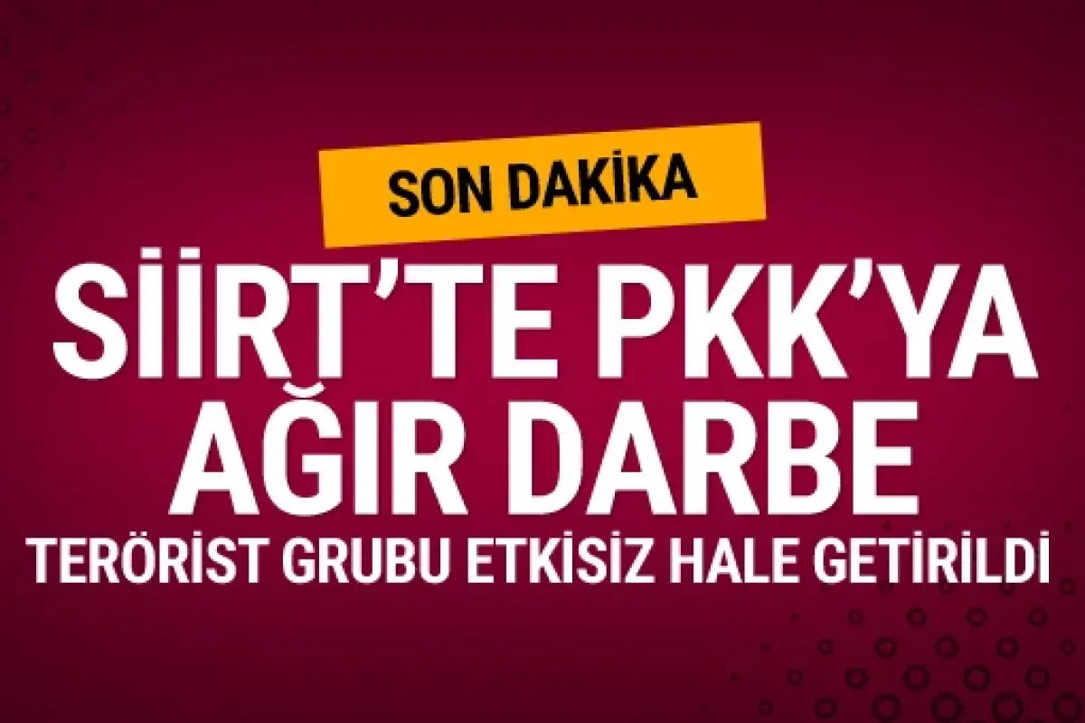 Siirt'te 7 PKK'lı etkisiz hale getirildi