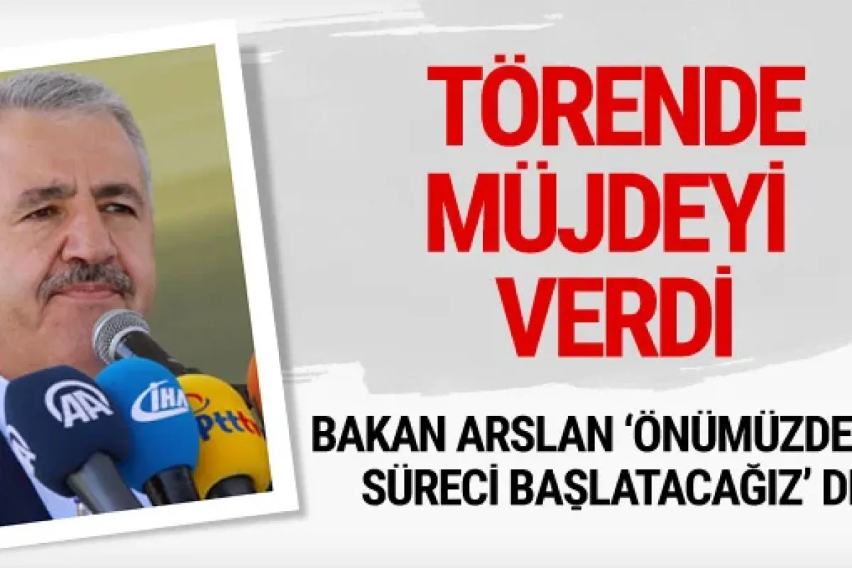 Ahmet Arslan müjdeyi verdi: Önümüzdeki ay süreç başlıyor