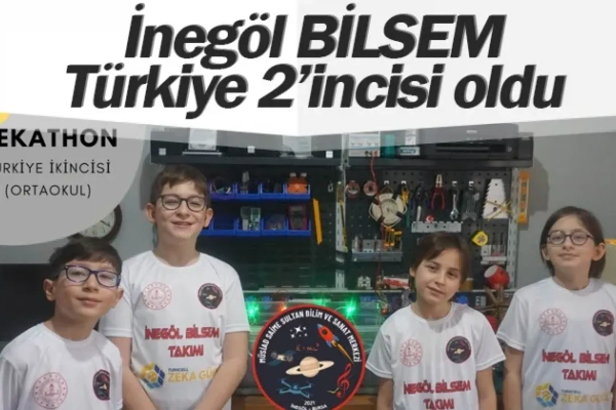 İnegöl BİLSEM Türkiye 2’incisi oldu